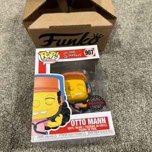 The Simpsons otto mann funko pop mint new